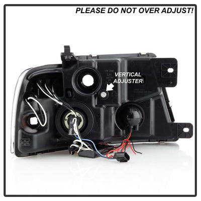 Version 2 Black CCFL Halo Projector Headlights <br>04-08 Ford F-150