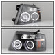 Version 2 Black CCFL Halo Projector Headlights <br>04-08 Ford F-150