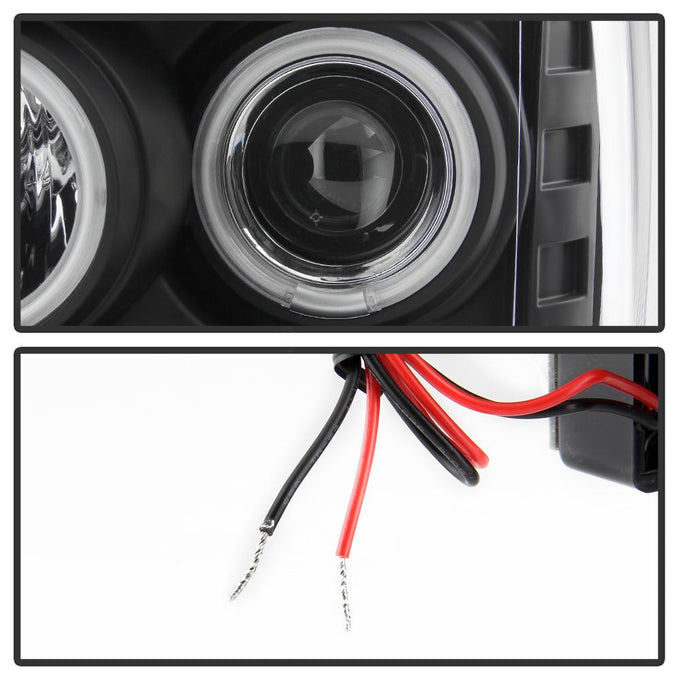 CCFL Halo Black Projector Headlights <br>09-14 Ford F-150