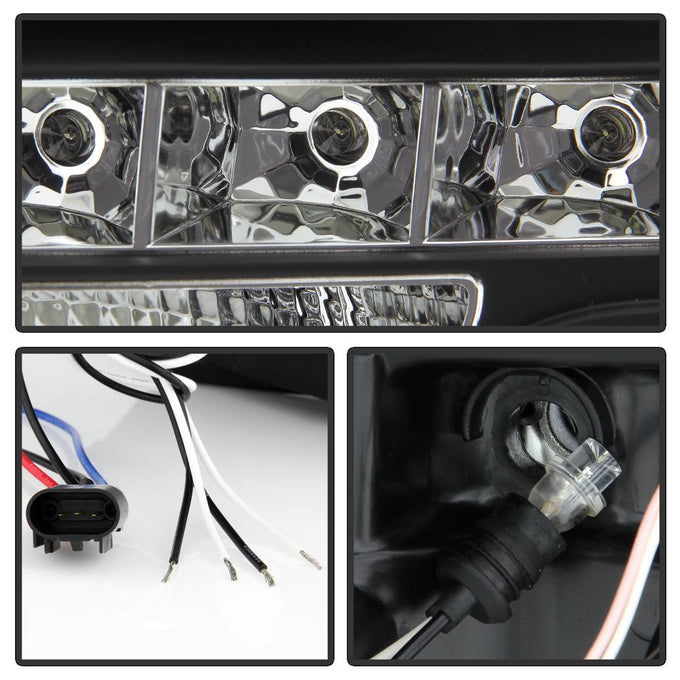 CCFL Halo Black Projector Headlights <br>09-14 Ford F-150