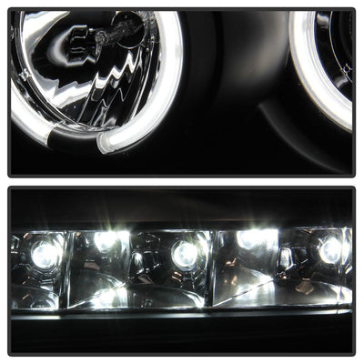 CCFL Halo Black Projector Headlights <br>09-14 Ford F-150