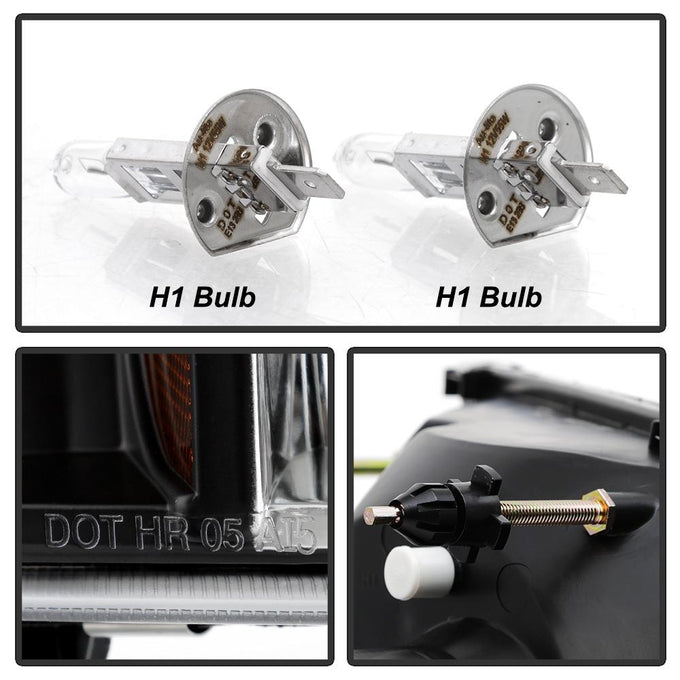 Version 2 Black CCFL Halo Projector Headlights <br>99-04 Ford F-250 Super Duty 00-04 Ford Excursion