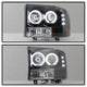 Version 2 Black CCFL Halo Projector Headlights <br>99-04 Ford F-250 Super Duty 00-04 Ford Excursion