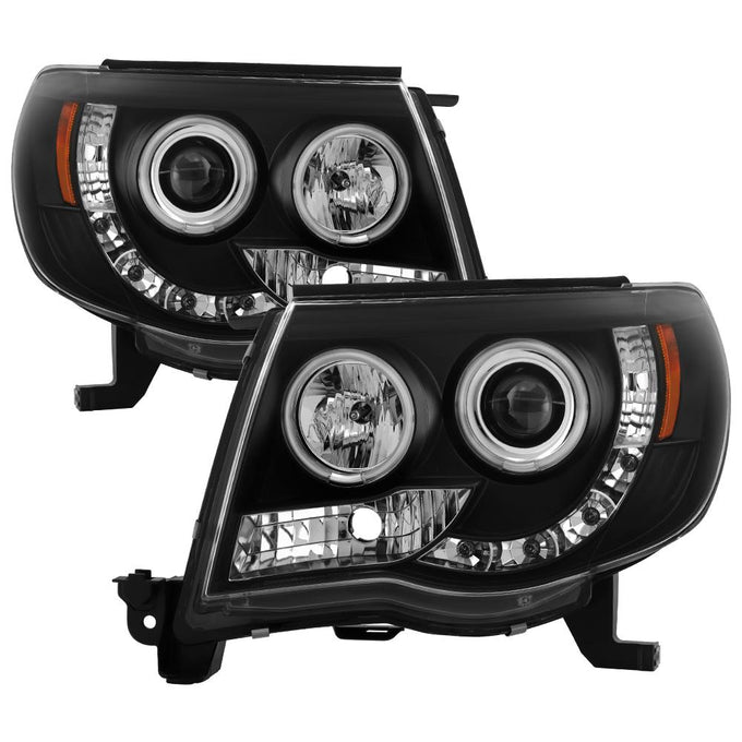 CCFL Halo Black Projector Headlights <br>05-11 Toyota Tacoma