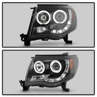 CCFL Halo Black Projector Headlights <br>05-11 Toyota Tacoma