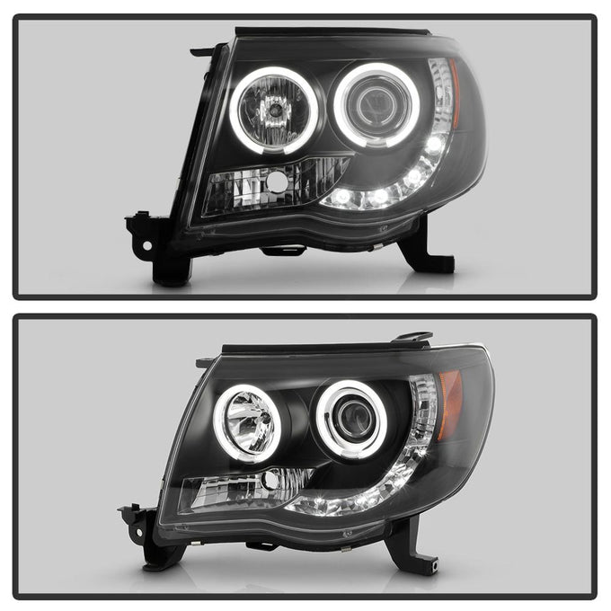 CCFL Halo Black Projector Headlights <br>05-11 Toyota Tacoma