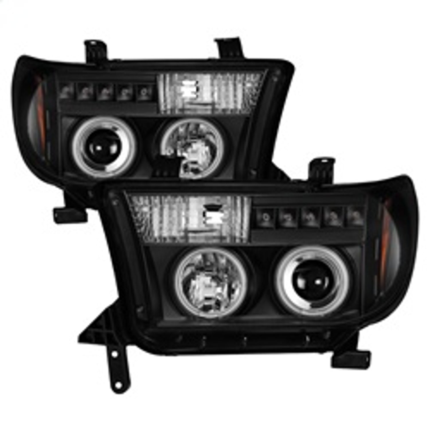 Eliminates AFS function Black LED Halo Projector Headlights <br>07-13 Toyota Tundra 08-13 Toyota Sequoia
