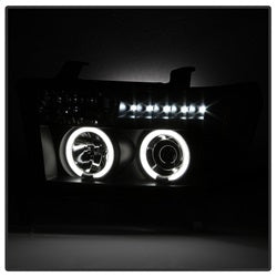 Eliminates AFS function Black LED Halo Projector Headlights <br>07-13 Toyota Tundra 08-13 Toyota Sequoia