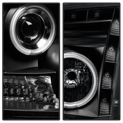 CCFL Halo Black Projector Headlights <br>09-18 Ram 1500 2500 3500