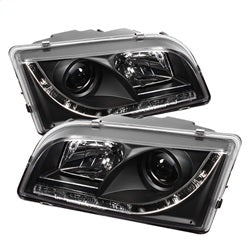 DRL Black Projector Headlights <br>97-03 Volvo S40