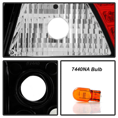 Black LED Tail Lights <br>08-14 Mitsubishi Lancer