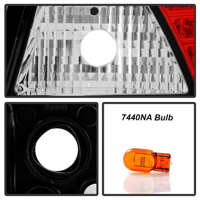 Black LED Tail Lights <br>08-14 Mitsubishi Lancer