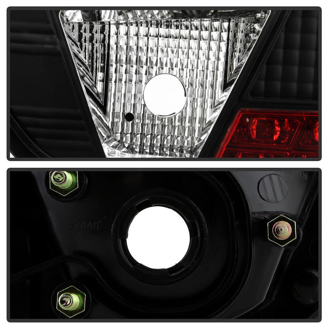 Black LED Tail Lights <br>08-14 Mitsubishi Lancer
