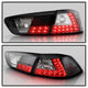 Black LED Tail Lights <br>08-14 Mitsubishi Lancer