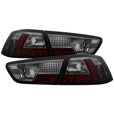 Smoke LED Tail Lights <br>08-14 Mitsubishi Lancer