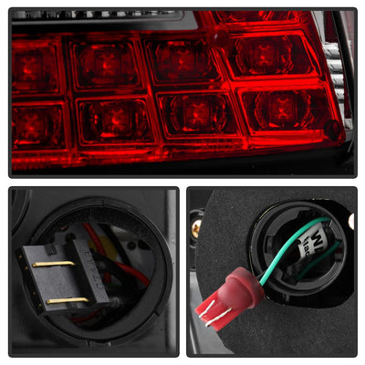 Smoke LED Tail Lights <br>08-14 Mitsubishi Lancer