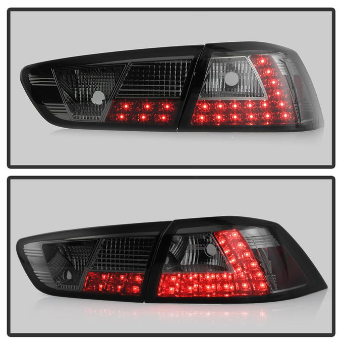 Smoke LED Tail Lights <br>08-14 Mitsubishi Lancer