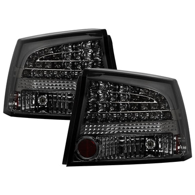 Smoke LED Tail Lights <br>09-10 Dodge Charger