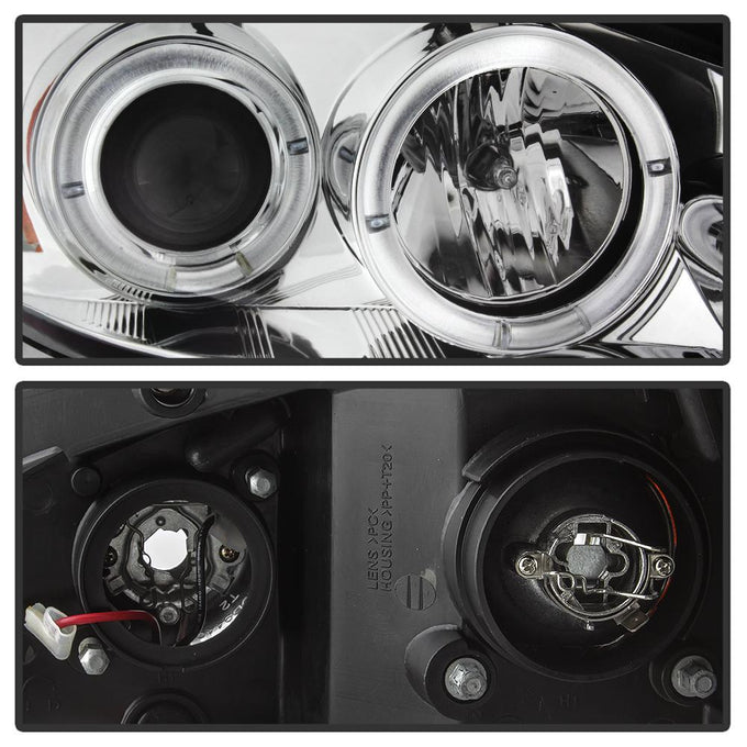 LED Halo Chrome Projector Headlights <br>06-07 Chevrolet Monte Carlo 06-13 Chevrolet Impala