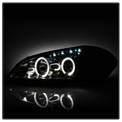 LED Halo Chrome Projector Headlights <br>06-07 Chevrolet Monte Carlo 06-13 Chevrolet Impala