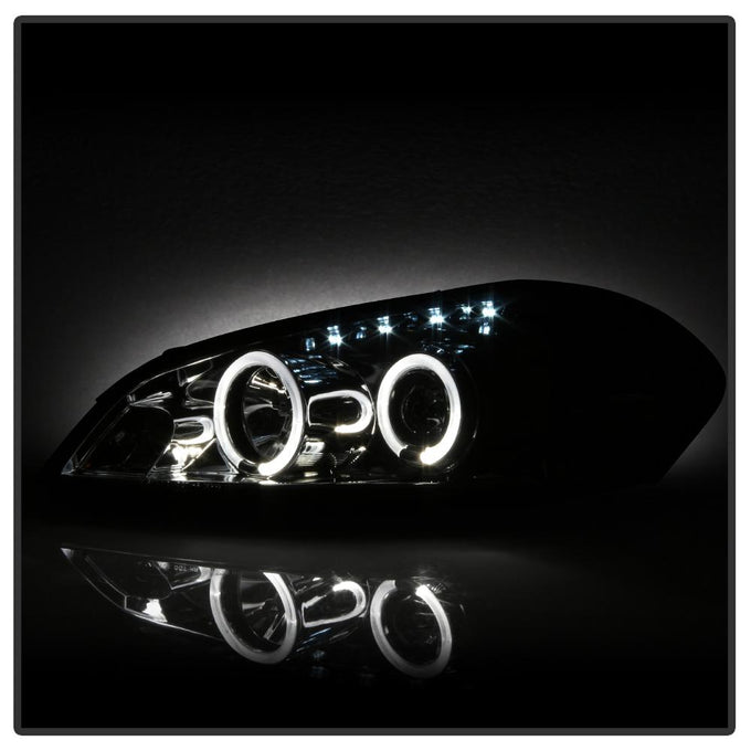 LED Halo Chrome Projector Headlights <br>06-07 Chevrolet Monte Carlo 06-13 Chevrolet Impala