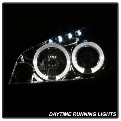 LED Halo Chrome Projector Headlights <br>06-07 Chevrolet Monte Carlo 06-13 Chevrolet Impala
