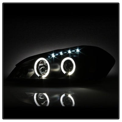LED Halo Black Projector Headlights <br>06-07 Chevrolet Monte Carlo 06-13 Chevrolet Impala
