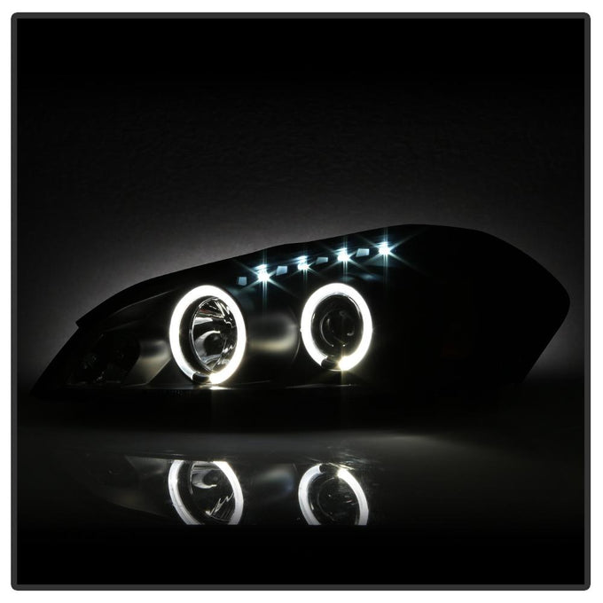 LED Halo Black Projector Headlights <br>06-07 Chevrolet Monte Carlo 06-13 Chevrolet Impala