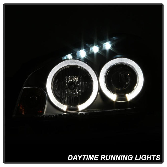 LED Halo Black Projector Headlights <br>06-07 Chevrolet Monte Carlo 06-13 Chevrolet Impala