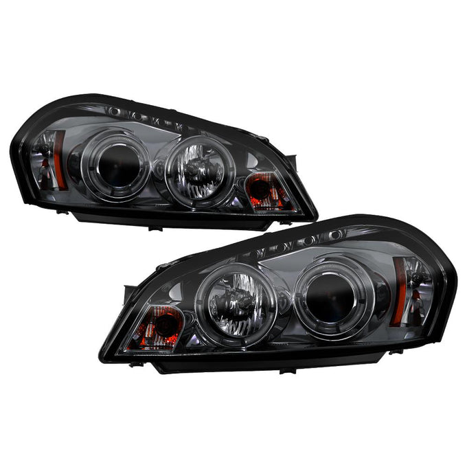 LED Halo Smoke Projector Headlights <br>06-07 Chevrolet Monte Carlo 06-13 Chevrolet Impala