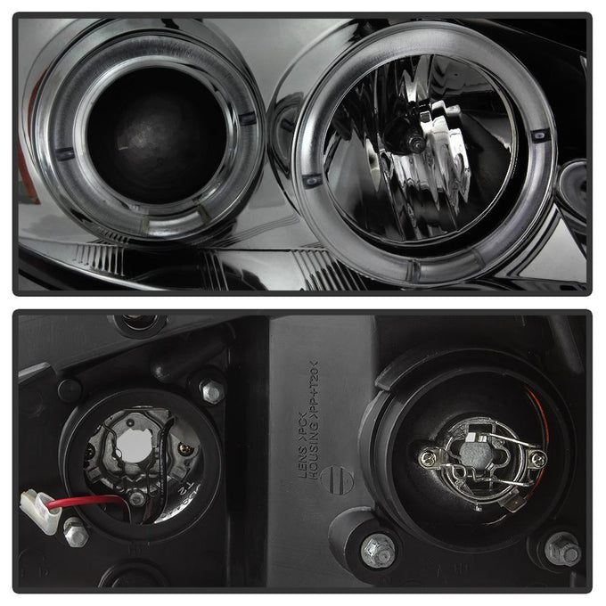 LED Halo Smoke Projector Headlights <br>06-07 Chevrolet Monte Carlo 06-13 Chevrolet Impala
