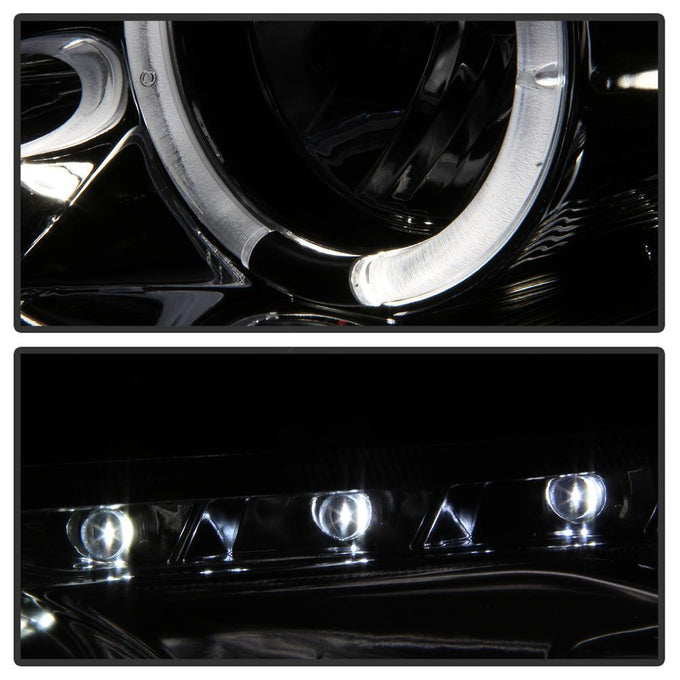 LED Halo Smoke Projector Headlights <br>06-07 Chevrolet Monte Carlo 06-13 Chevrolet Impala