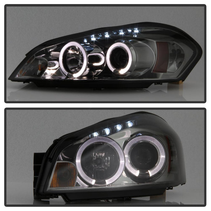 LED Halo Smoke Projector Headlights <br>06-07 Chevrolet Monte Carlo 06-13 Chevrolet Impala