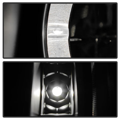 LED Halo Black DRL Projector Headlights <br>03-04 INFINITI G35