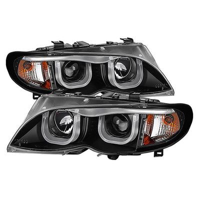 3D Halo Black Projector Headlights 1PC <br>02-05 BMW 325i 325xi 330i 330xi 320i