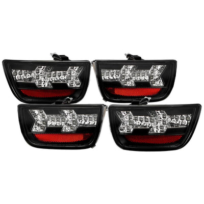 Black LED Tail Lights <br>10-13 Chevrolet Camaro
