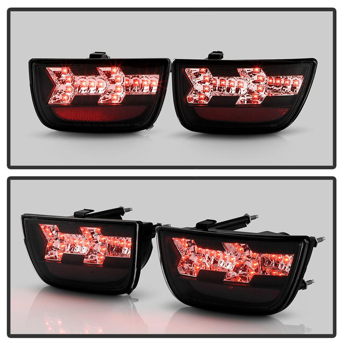 Black LED Tail Lights <br>10-13 Chevrolet Camaro