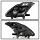 DRL Black Projector Headlights <br>03-05 Nissan 350Z