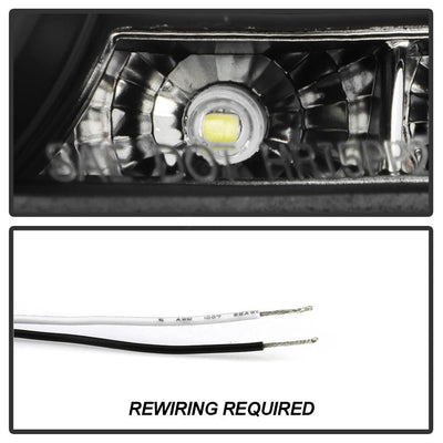 DRL Black Projector Headlights <br>03-05 Nissan 350Z
