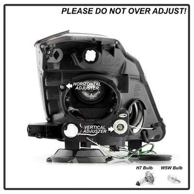 DRL Black Projector Headlights <br>03-05 Nissan 350Z