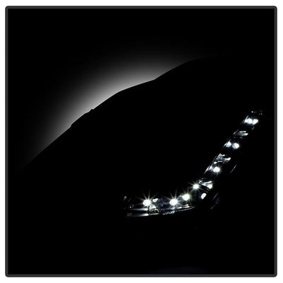 DRL Black Projector Headlights <br>03-05 Nissan 350Z