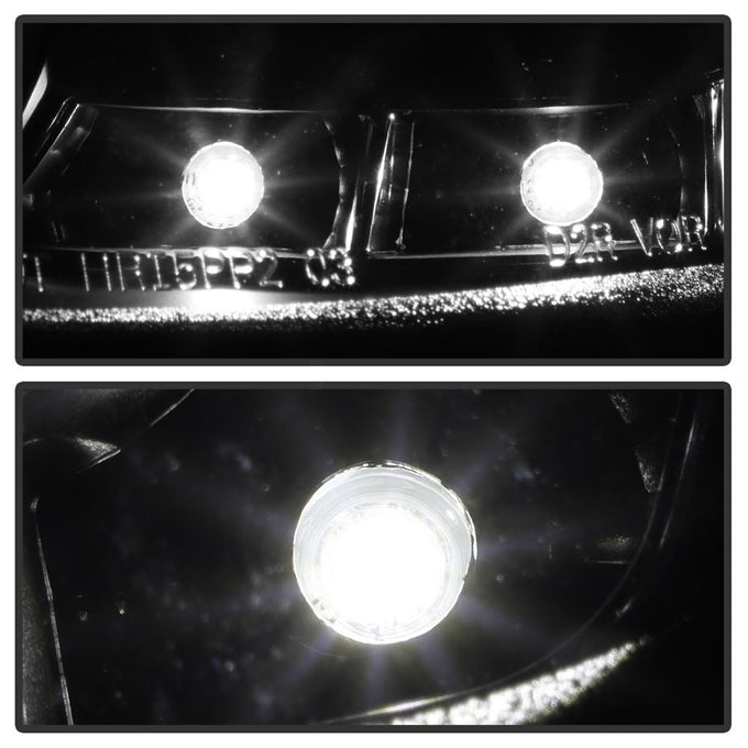 DRL Black Projector Headlights <br>03-05 Nissan 350Z