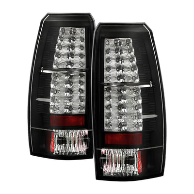 Black LED Tail Lights <br>07-13 Chevrolet Avalanche