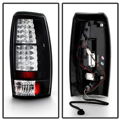 Black LED Tail Lights <br>07-13 Chevrolet Avalanche