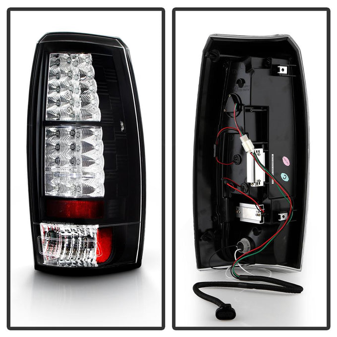 Black LED Tail Lights <br>07-13 Chevrolet Avalanche