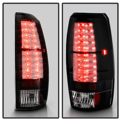 Black LED Tail Lights <br>07-13 Chevrolet Avalanche