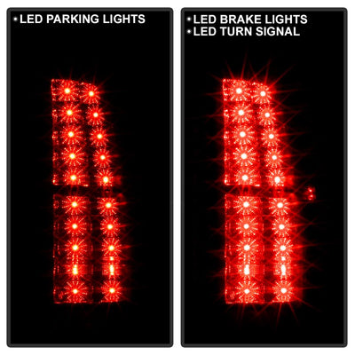 Black LED Tail Lights <br>07-13 Chevrolet Avalanche