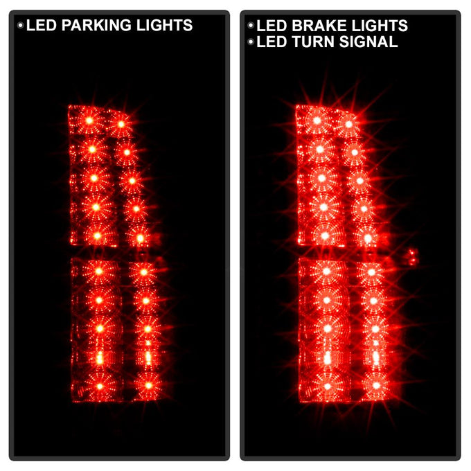 Black LED Tail Lights <br>07-13 Chevrolet Avalanche