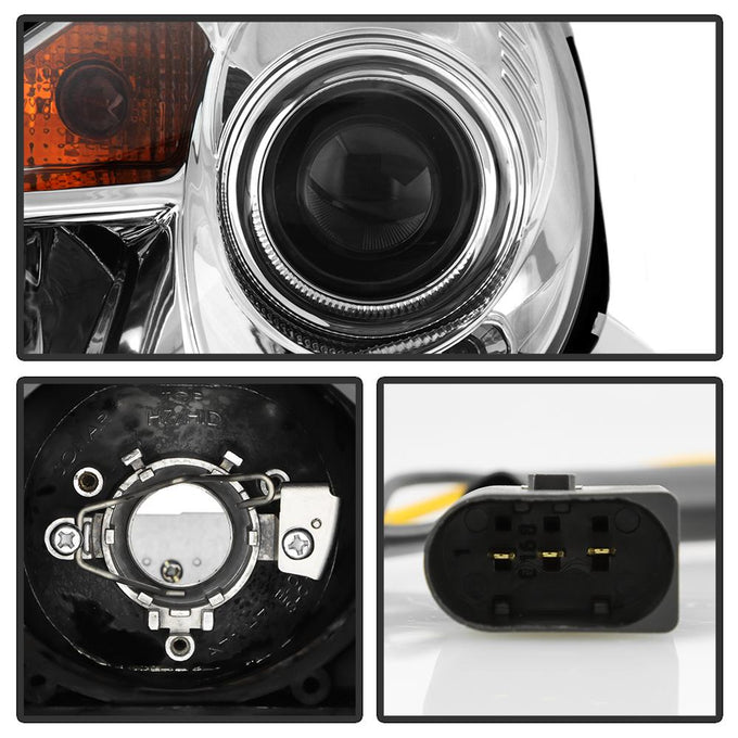 DRL Chrome Projector Headlights <br>05-10 Mercedes-Benz SLK350 SLK55 AMG SLK200