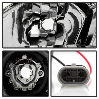 DRL Chrome Projector Headlights <br>05-10 Mercedes-Benz SLK350 SLK55 AMG SLK200
